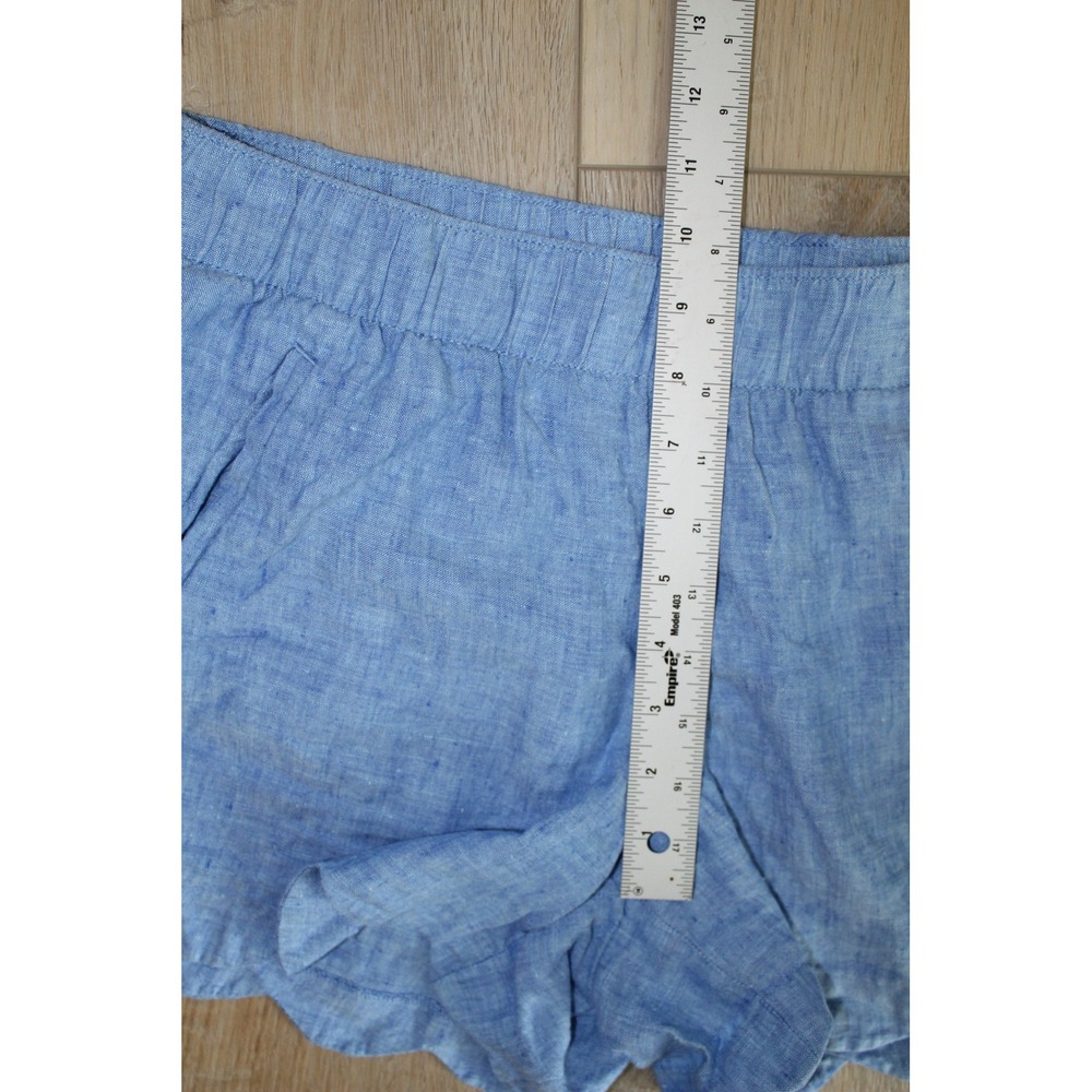 Lilly Pulitzer Light Blue Scallop Hem Shorts - Picture 5 of 11